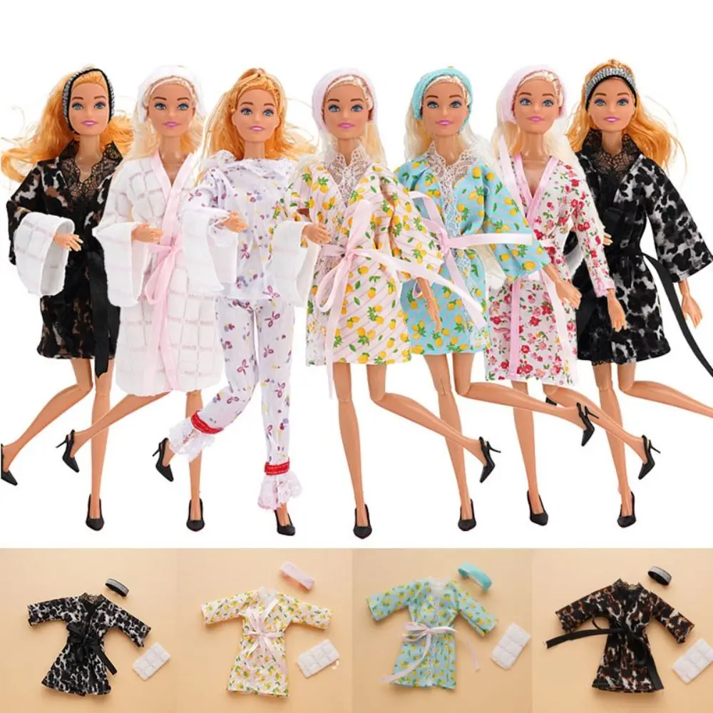 Daily Wear Handmade Doll Bedroom Pajamas Fashion Comfortable Sleeping Outfit Bathrobe Clothes For 30cm Doll