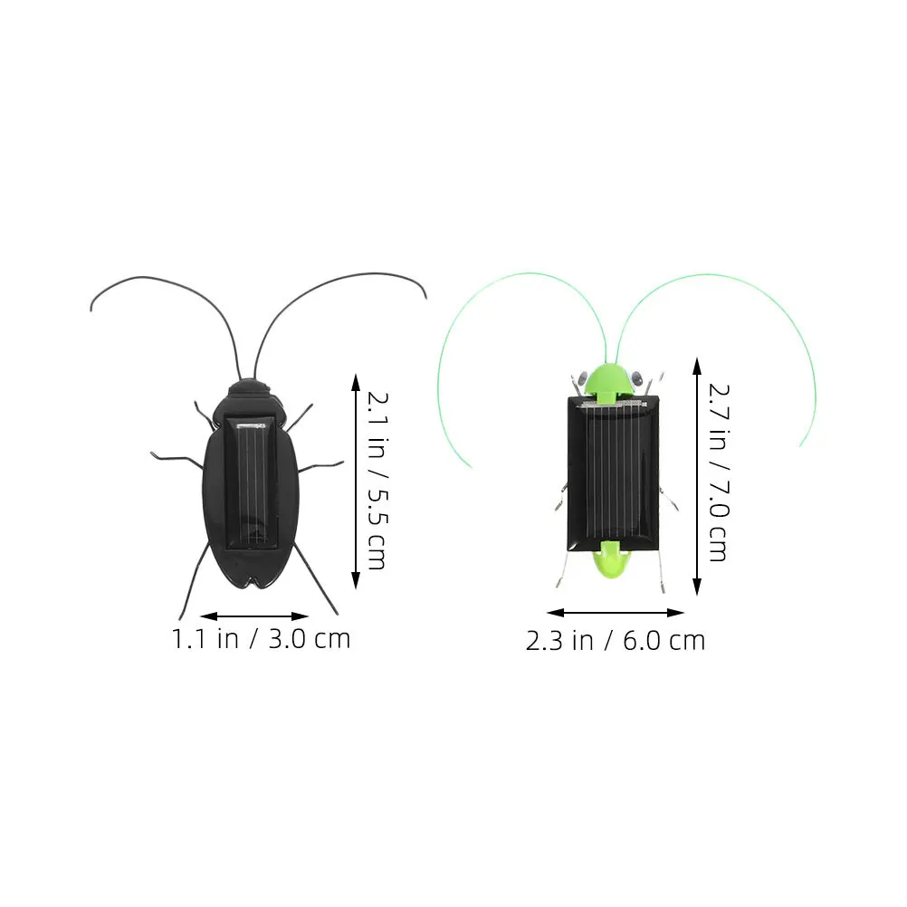 4 stuks zonne-insecten insecten plastic realistische kakkerlak simulatie educatief klaslokaal wetenschapsexperiment