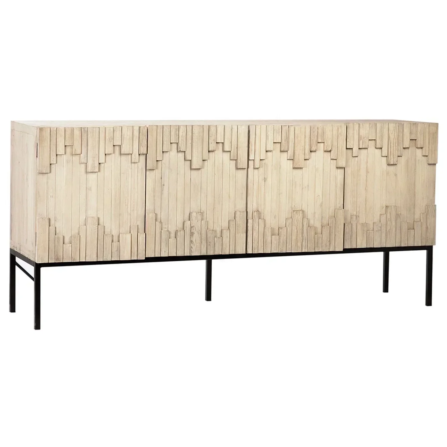 خزانة قاعدة من الحديد الطبيعي العتيق من خشب الصنوبر المعاد تدويره، خزانة جانبية لغرفة المعيشة #1