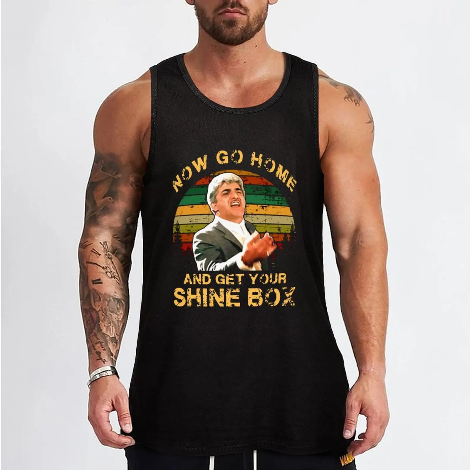 now go home and get your shine box papa Tank Top gym Men's t-shirts summer clothes