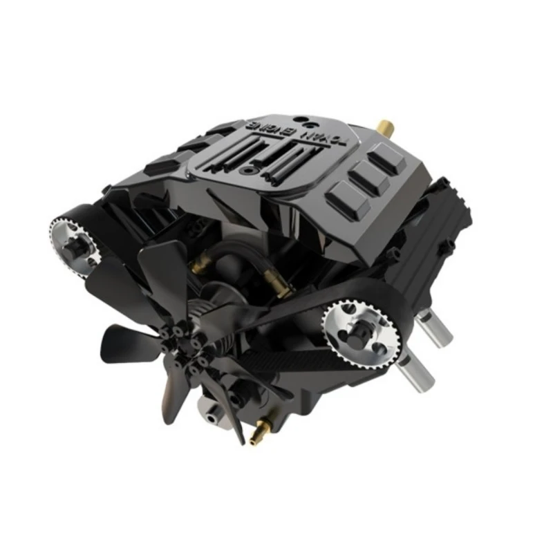 

V-type water-cooled four-cylinder engine methanol engine model toy