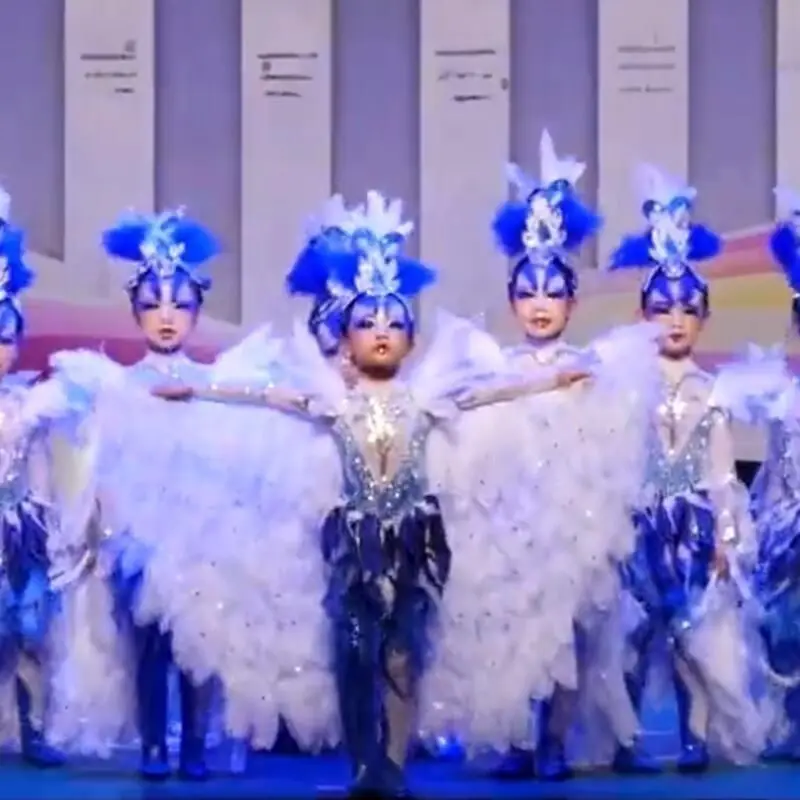 

Children's Winged Bird Wings Lingyun Dance Call Performance Costumes