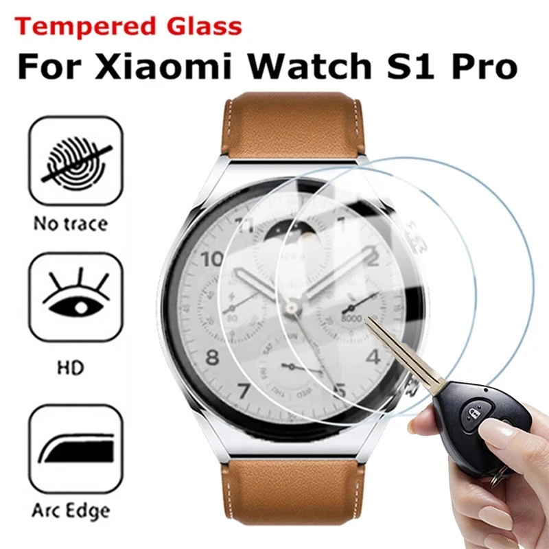 5/1Pcs Tempered Glass for Xiaomi Watch S1/S1 Pro Smartwatch HD Clear Scratch Resistant Screen Protector for Mi Watch S1 Pro