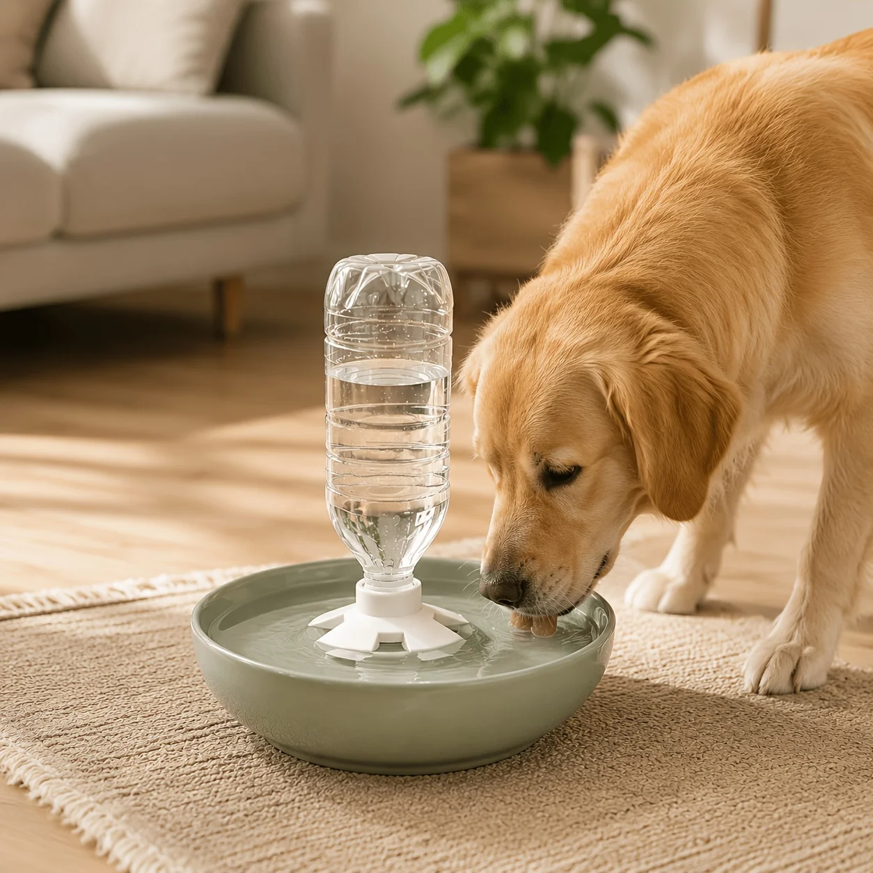 3D‑Printed Universal Pet Water Dispenser Bottle Adapter, Anti‑Slip Anti‑Float Replacement Bottle Cap, Fits Most Bottles & Bowls