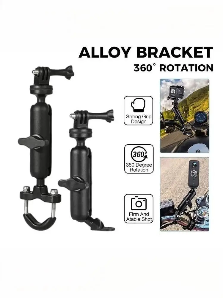 AliExpress NONE Metal Motorcycle Bicycle Camera Holder Handlebar Mirror Mount Bike Bracket For Action Camera Accessories