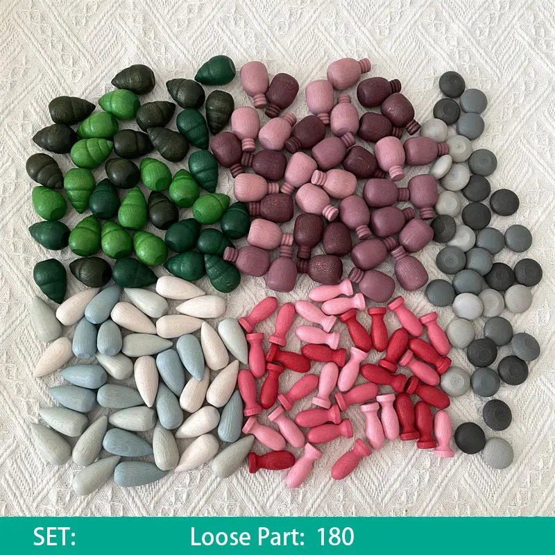 Montessori Mandala Blokken Losse Onderdelen Baby Pretend Play Scènes Speelgoed Kleur Sorteren Tellen Educatief Houten Speelgoed Voor Kinderen