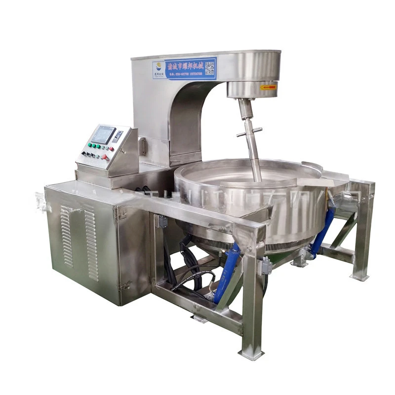 

Large scale fully automatic natural gas heating planetary stirring fryer