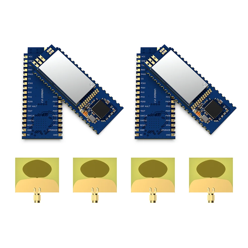 NiceRF| 1 Testing Kit for 4PCS UWB650 Modules (High-Precision Ranging & Indoor Positioning UWB Module ) With UWB-PCB-X Antennas