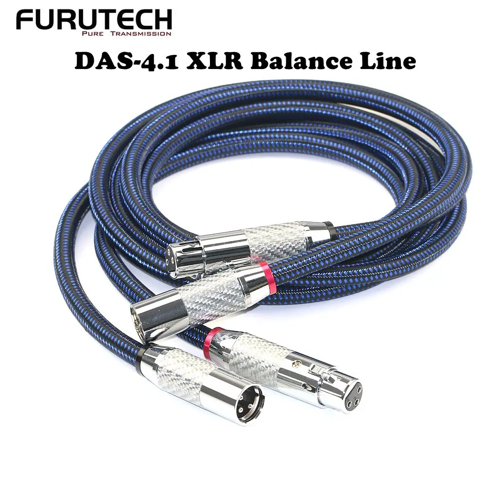 Original Japanese FURUTECH DAS-4.1 Alpha OCC-DUCC flagship HiFi speaker XLR plug balance cable audio cable signal cable