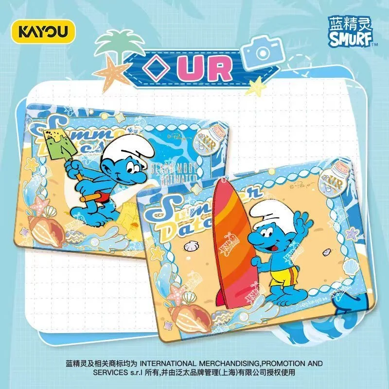 بطاقة مجموعة ألعاب KAYOU الأصلية The Smurfs الرائعة، بطاقة مجموعة الرسوم المتحركة العصرية، هدية عيد الأطفال #3