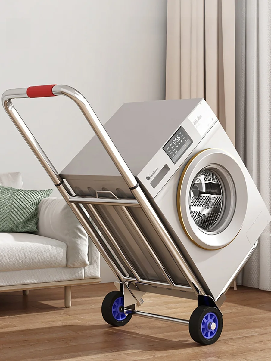 

Portable Hand-Pulled op Cart Foldable Vegetable Bung Cart Convenient Carry-On Trolley for Home Use And Outdoor