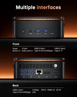 KAMRUI Mini PC Ryzen 7 7735hs 16GB LPDDR5 512GB M.2 NVMe PCIe3.0 SSD Max 4.75 GHz WIFI6 BT5.2 Win11pro Desktop Gaming Computer 5
