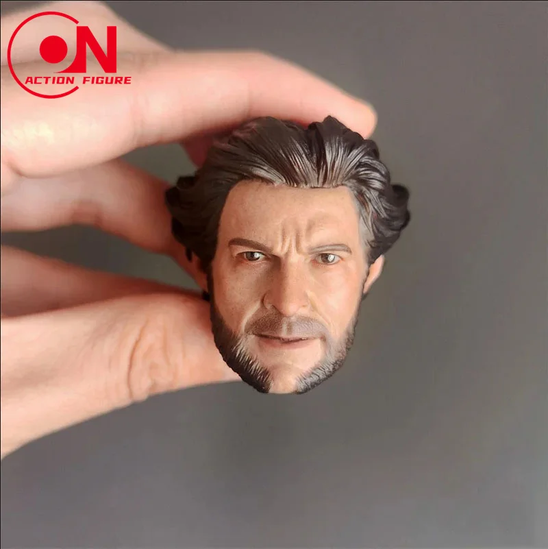 1/6 Scale Young Wolverine Logan Hugh Jackman Head Sculpt Without Cigar Fit for 12\'\' Worldbox Action Figure Body