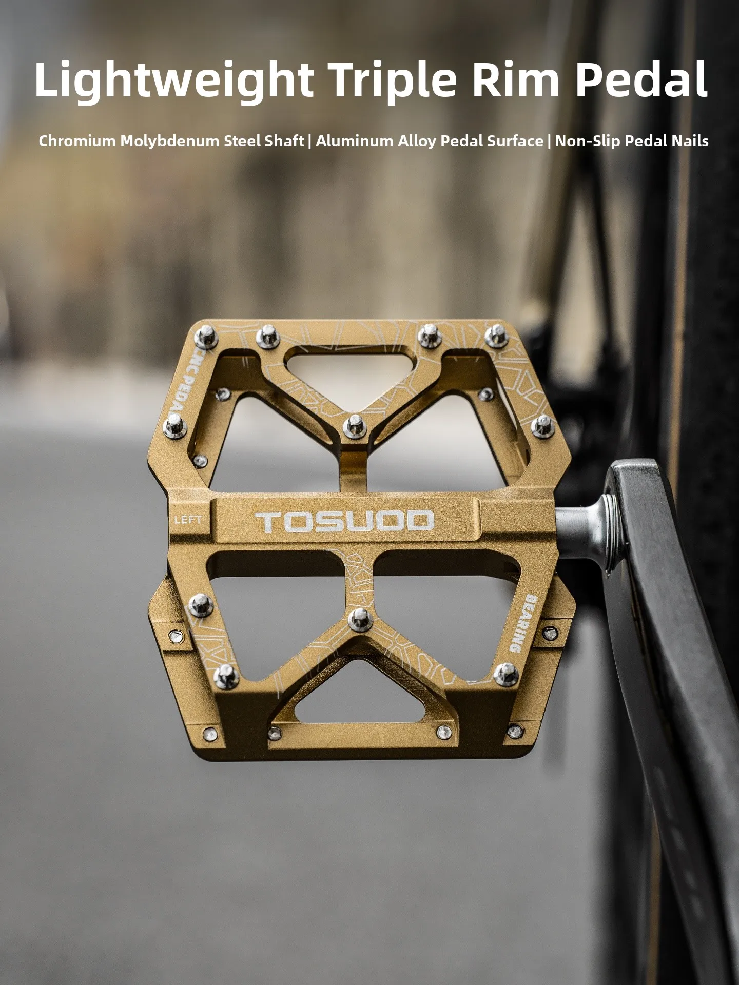 tas-captain-mountain-road-bicycle-pedals-three-liner-bearing-single-bike-accessories-cycling-complete-set-self-lock-pedals