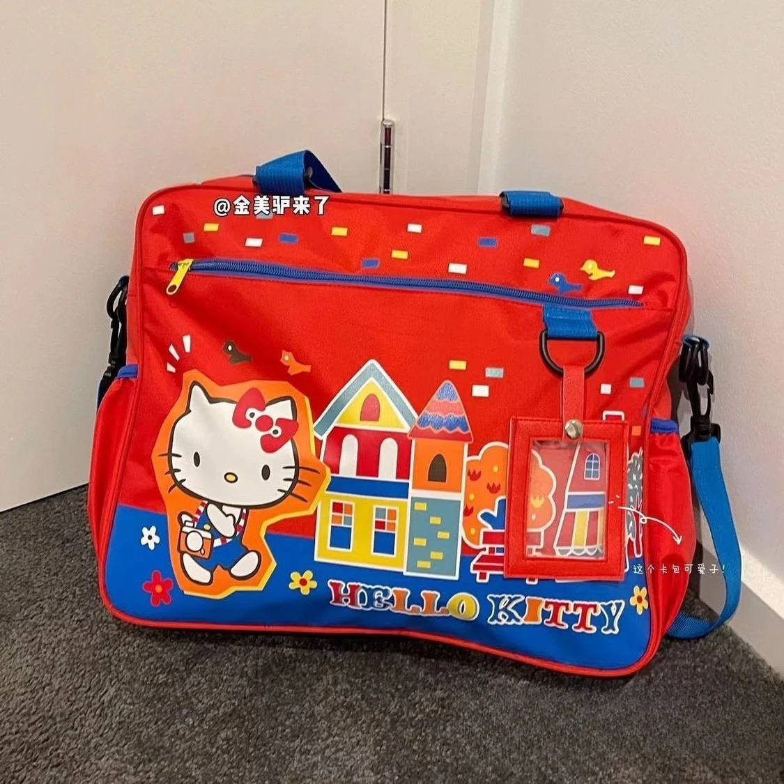 

Hello Kitty Storage Bag Cute Anime Kt Four in One Computer Shoulder Cross Shoulder Single Shoulder Girl Birthday Gift Wholesale