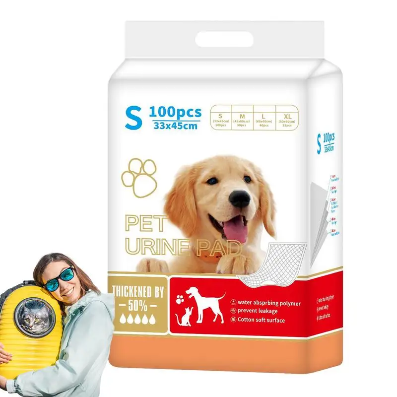 

Pee Pads For Dogs 100pcs Leak-proof Urinal Piddle Doggie Pads Pet Pee Training Supplies Dog Toilet Pad For Incontinent And Older