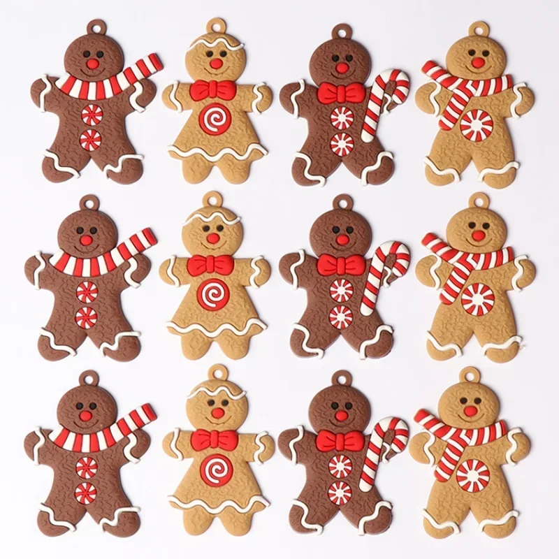 2024 New Gingerbread Man Christmas Tree Ornaments, Christmas Scenery Ornaments, Christmas Tree Ornaments, Home Decorations