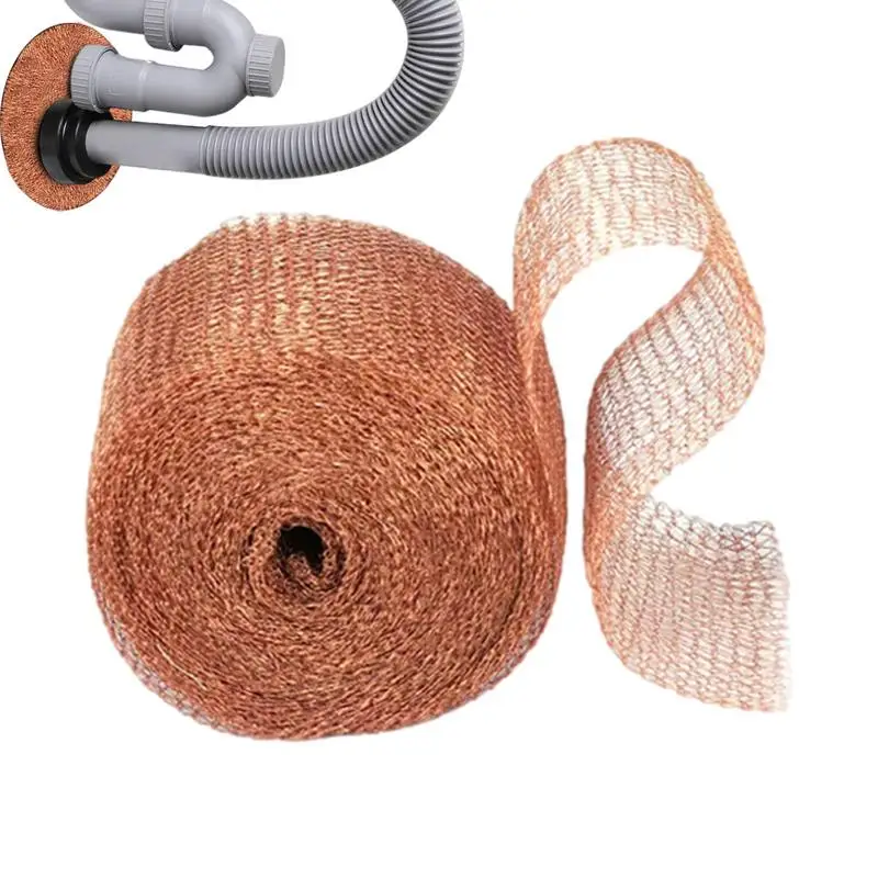 

Copper Mesh Barrier Copper Mesh Dense Double-Layer Netting Wire Mesh For Mice Control Anti-Snail Copper Tape For Hole Blocking