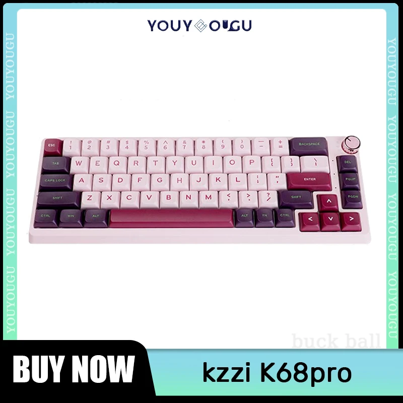 

Kzzi K68pro Wireless Mechanical Keyboard K20 Mini Keypad 3-Mode 68keys Keyboard RGB Hot-Swap Gasket Gaming Keyboard For Mac Win