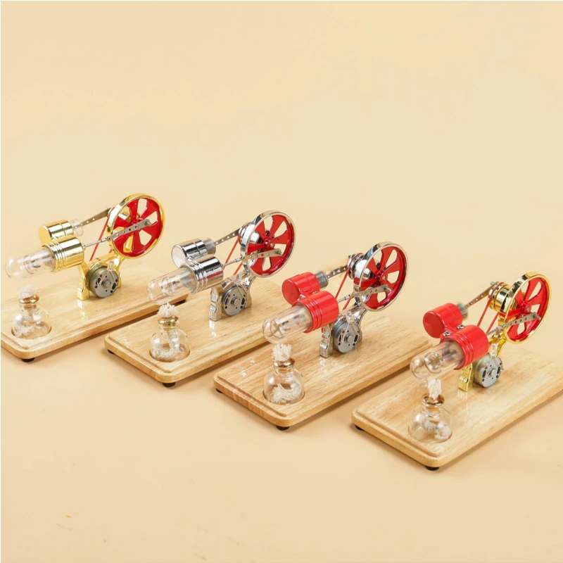 Four-color Stirling Generator Engine Model Scientific Physics Experiment Research Science and Education Small Metal Toys