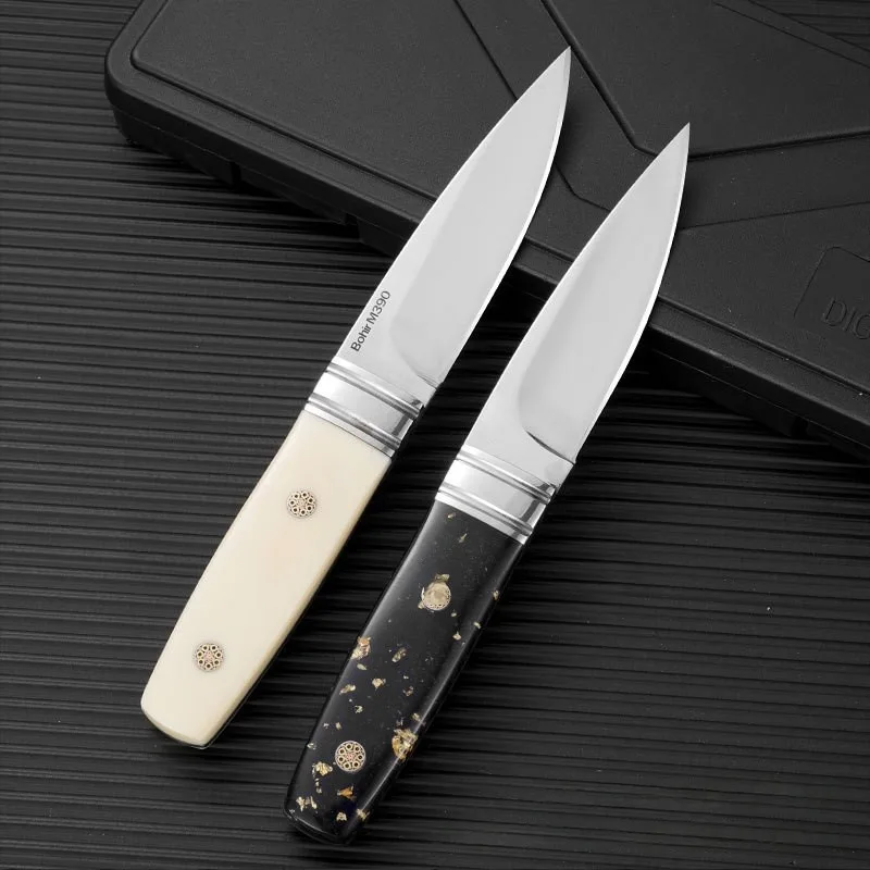 1PC Multi-functional Outdoor Straight Knife, High-gloss Mirror Finish, BBQ, Camping, Mountaineering, Travel and Hiking