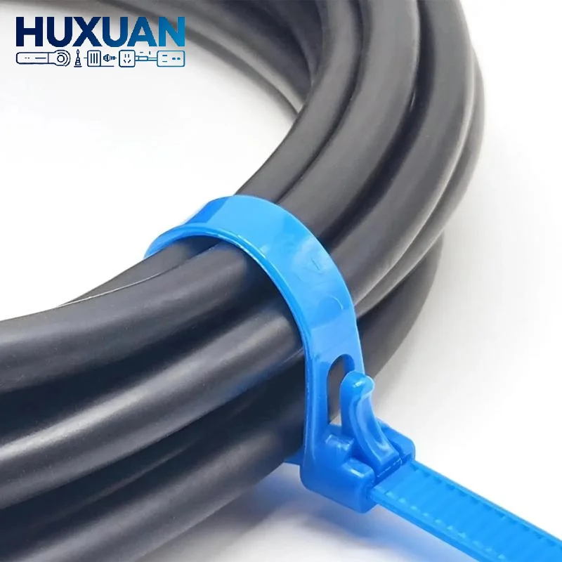 100PCS Detachable Cable Ties Colored Reusable Cable Ties Nylon Loop Wrap Zip Ttype Cable Tie Wire Bandage Tie