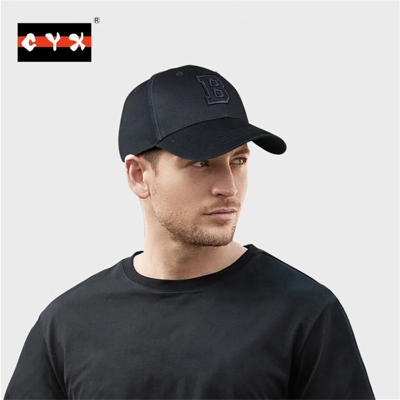 Outdoor Unisex Sturdy Versatile Cotton Sports Sun Hat Minimalist 3D Embroidered Baseball Cap With Letters