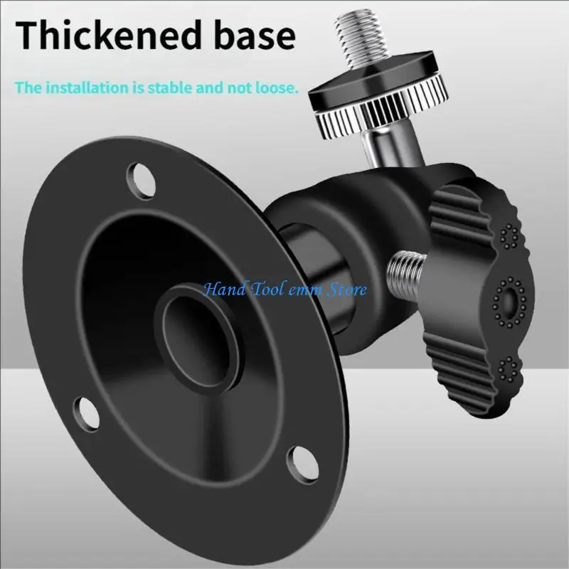 H37F Iron Universal Security Camera Mount Wall Installation Flexible Adjustment