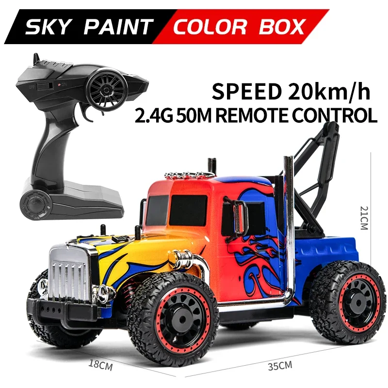 Camion de voiture télécommandé pour adultes et enfants, voiture de dérive RC, amortisseur indépendant, anti-crash, véhicule, jouet cadeau, J901, 1:16, 20 km/h, 2.4G