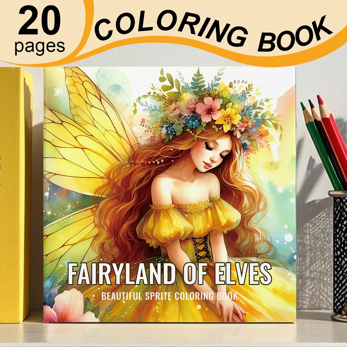 Fairyland of Elves Coloring Book for Adults Anti Anxiety Stress Relief DIY Painting Drawing Art Activity Book Perfect Gift