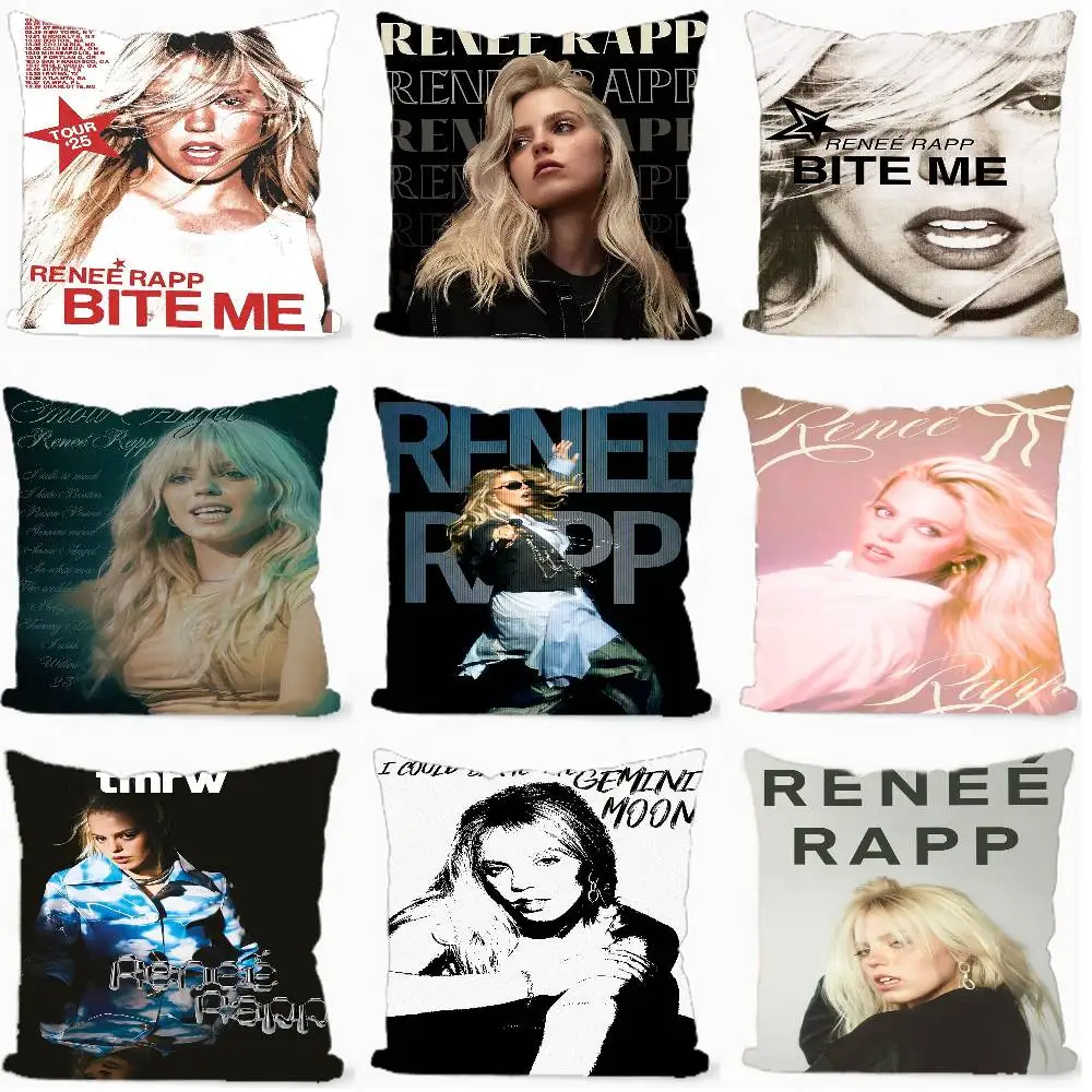 Pop Singer Actor Renee Rapp Personalized Pillow Cover Kids Bedroom Wild Party Decor Pillowcase kid Birthday shower Gift