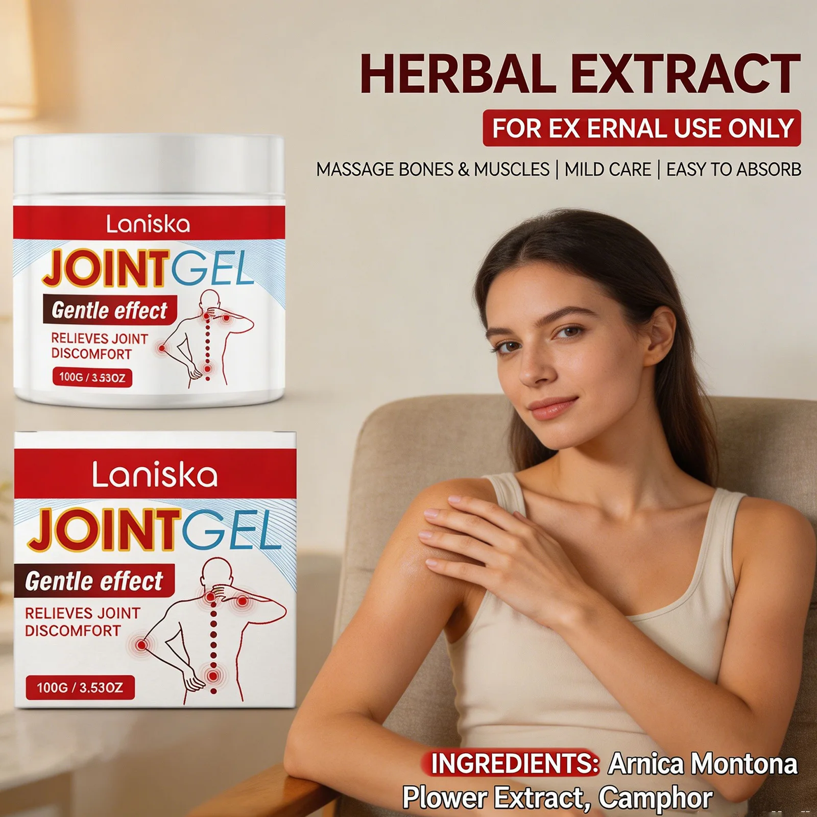 Joint Gel Relieve Muscle Soreness Repair Damaged Cartilege Joints Reduce Swelling Soothing Moisturizes Fast Absorption Body Care