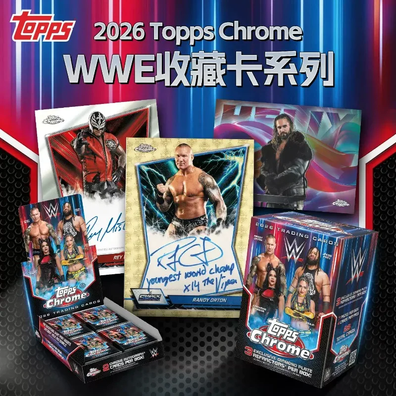 caja-de-coleccion-sellada-oficial-de-tarjetas-coleccionables-de-lucha-libre-topps-chrome-wwe-2026-autografos-refractores-paralelos-premium