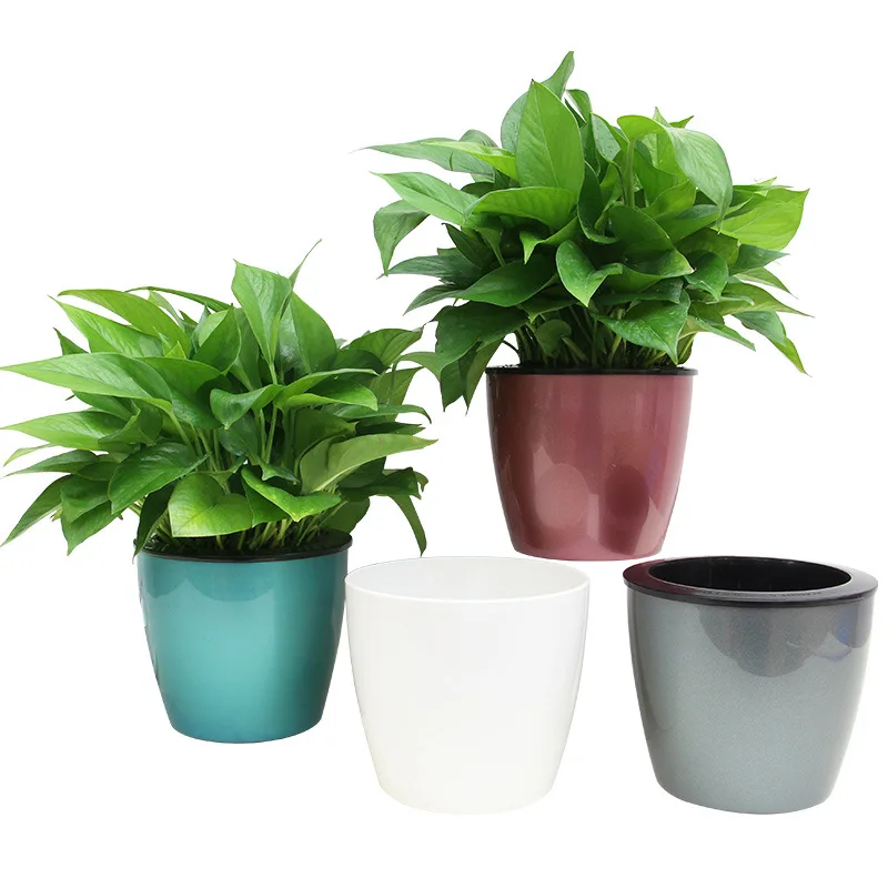 

2 Pcs Automatic Self Watering Flower Plants Pot Put In Floor Irrigation For Garden Indoor Home Decoration Gardening Flower