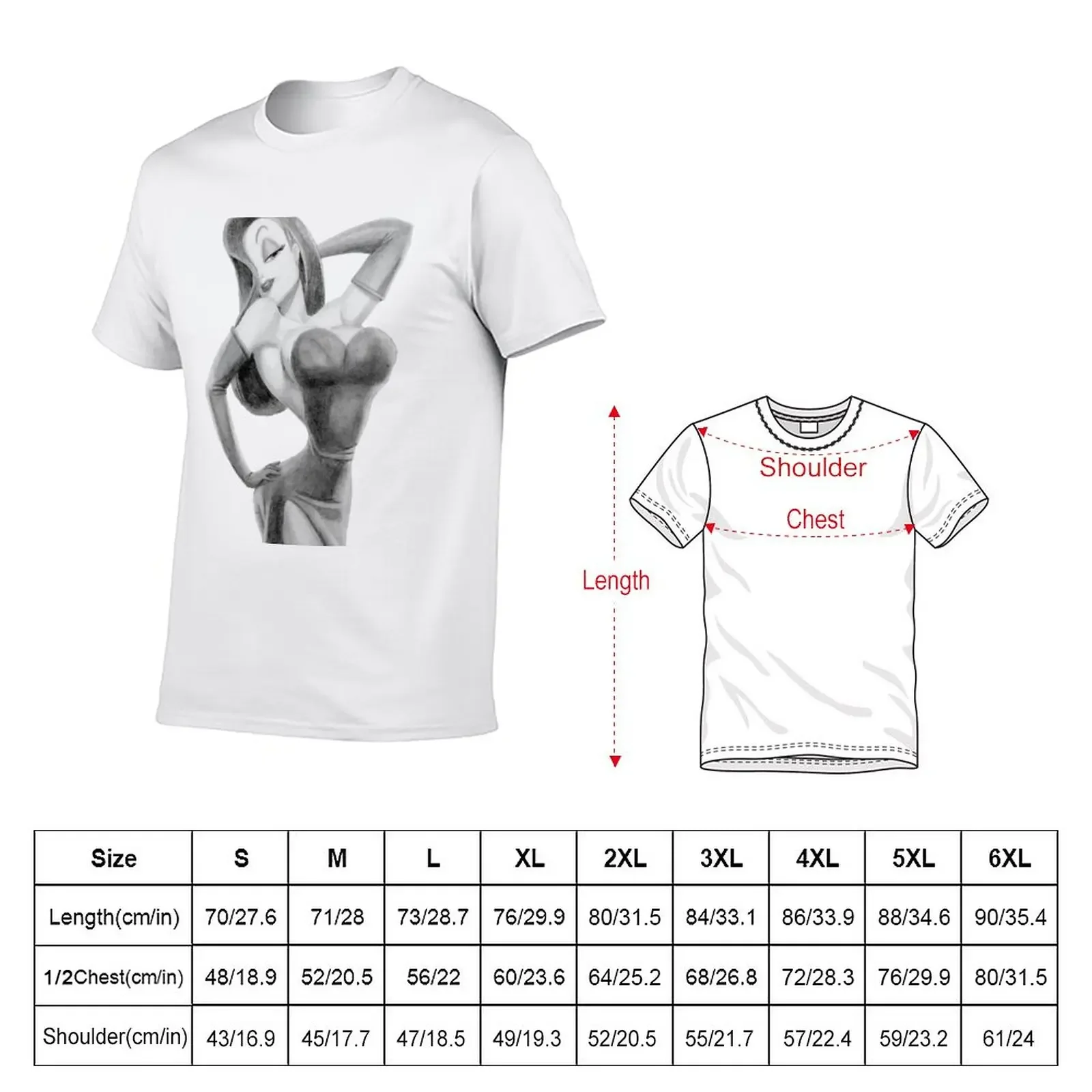 Jessica Rabbit T-Shirt summer clothes vintage clothes mens champion t shirts