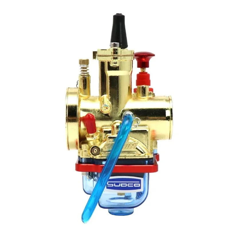 For KEIHIN Gold High Speed Fuel Injection Motorcycle Carburetor PWK28 30 32 34MM Blue Transparent Bottom Shell Bottom Cover