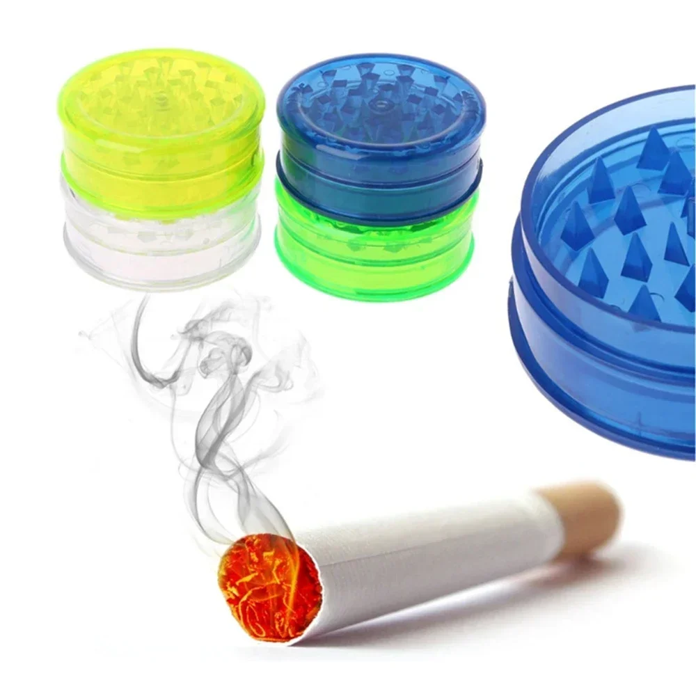 40mm3layer Spice Grass Tobacco Grinder Smoke Cutter Cigarette Crusher Crank Leaf Spice Herb Muller Machine Shredder Smoking Tool