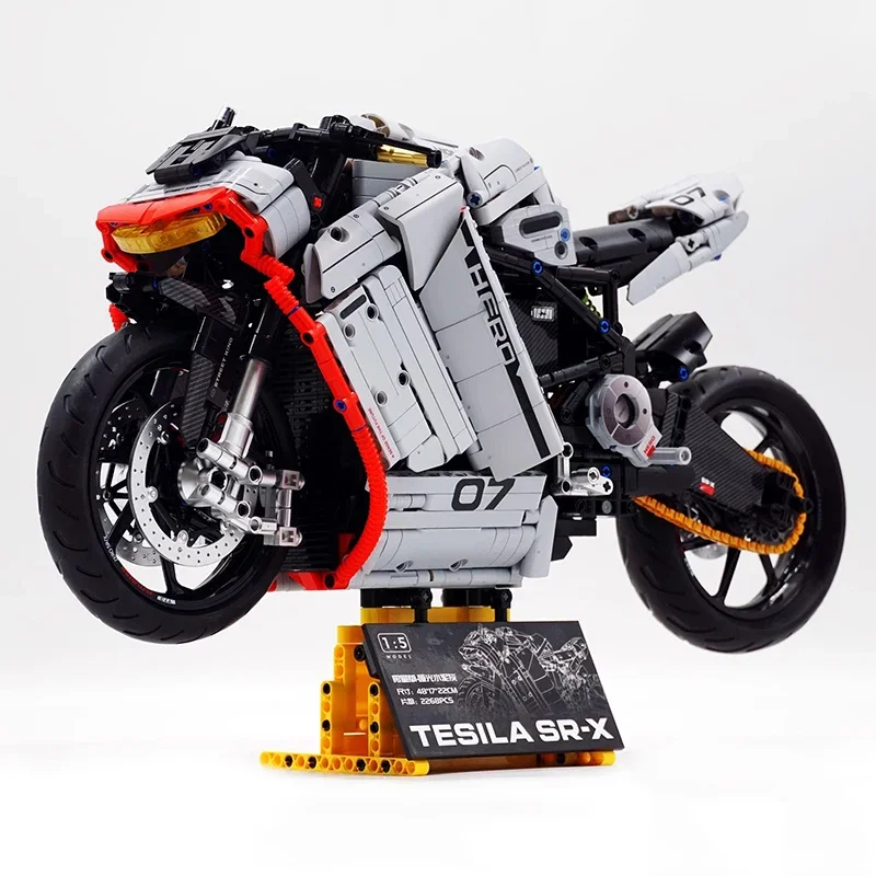 

1:5 Model Building Block MOC Racing Vehicle Motorbike Bricks Set DIY Toys For Kids Chrismas Gifts
