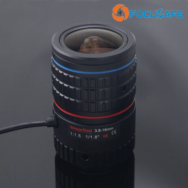 عدسة CCTV 4K 8 ميجابيكسل 1/1.8 بوصة 3.8-16 ملم عدسة قزحية تلقائية