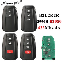 Jingyuqin Smart Remote Car Key 433MHz 4A HITAG AES muslimex Chip per Toyota Corolla 2018-2022 ID FCC: muslimp/N: 8990H-02050