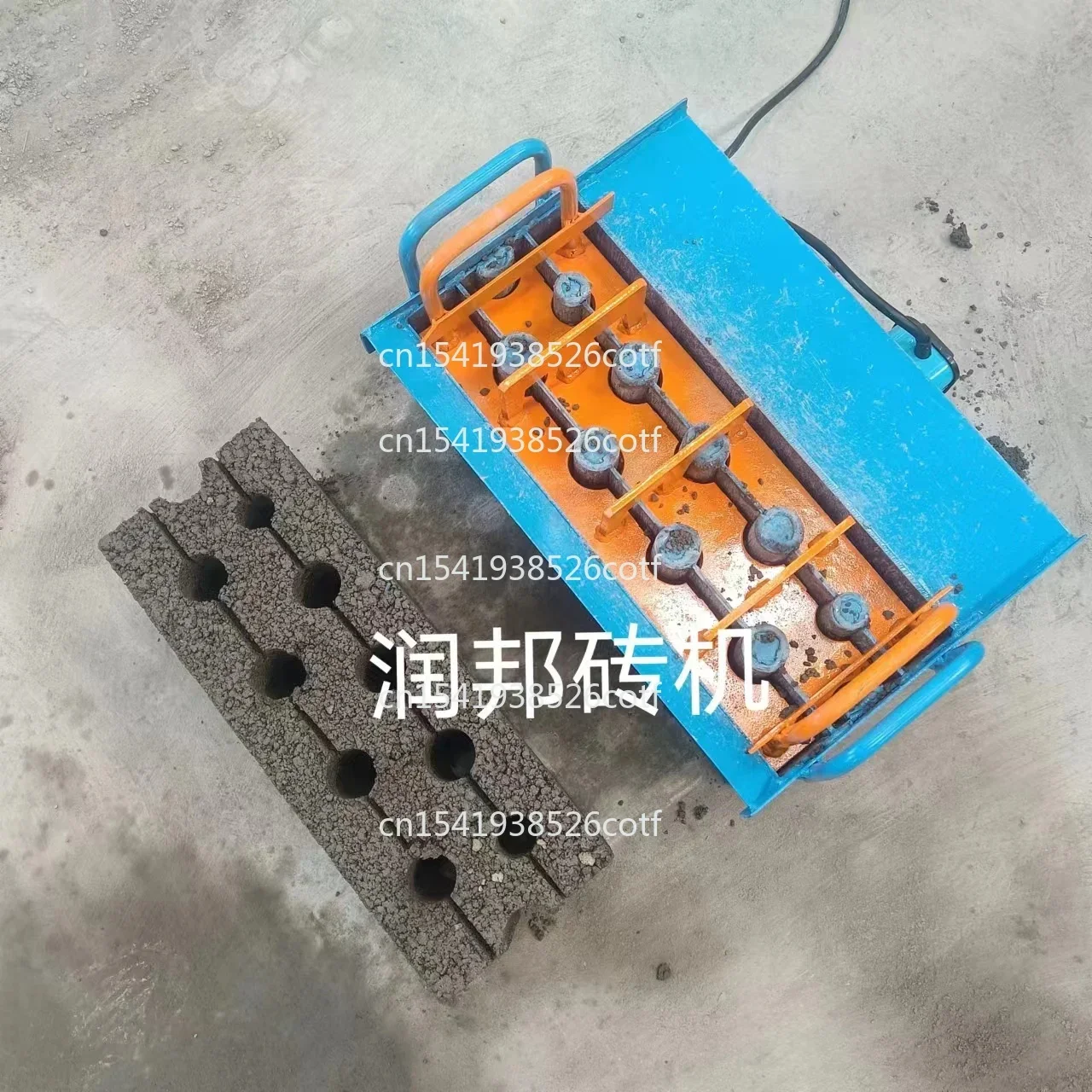 مضرب الطوب المنزلي المحمول، آلة صغيرة من الطوب المجوف في وقت واحد، صندوق الطوب الكهربائي على مرحلتين