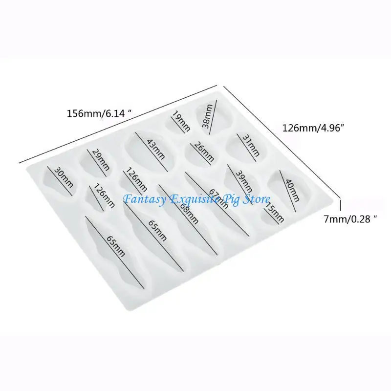 قالب راتنج مشبك الشعر DIY دبوس الشعر الراتنج الحرف صنع المجوهرات الملحقات #6