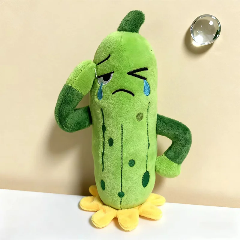 Figurines d'action de concombre émotionnel, 21CM, Expressions différentes, jouets en peluche, dessin animé mignon, légumes en peluche, aliments doux, modèle de jouets cadeaux