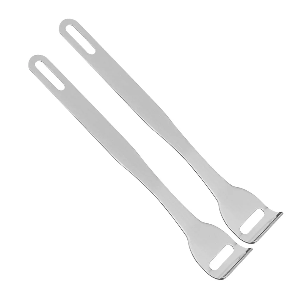 2Pcs Stainless Steel Tongue Scraper Oral Cleaning Tool Durable Design Fights Bad to Use Tongue Scraper