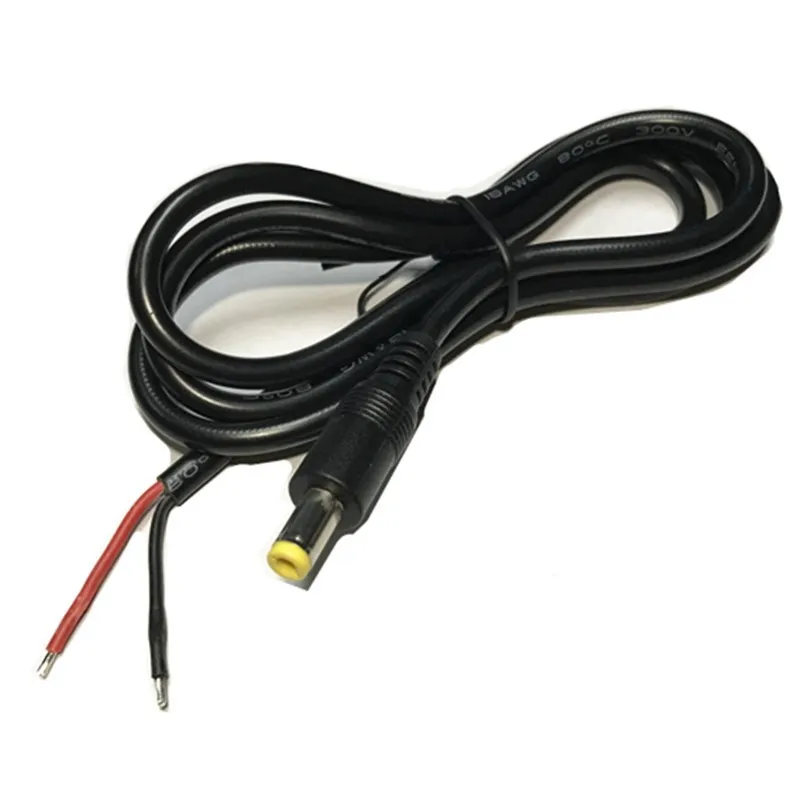 0.25M/0.5M/1M 12V DC Male Connector Power Supply Cord Extension Cable for CCTV LED Strip Light Adapter 22AWG Wire 5.5*2.1mm B5