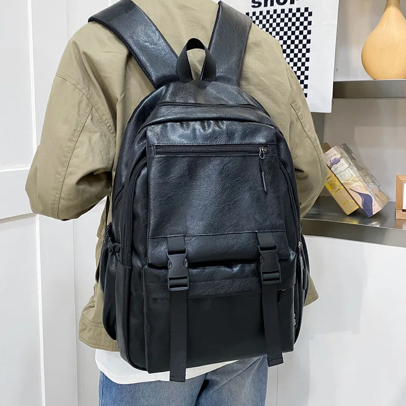 

Новейший модный роскошный мужской рюкзак, модный дорожный студенческий корейский вариант, сумка для ноутбука, рюкзак большой емкости