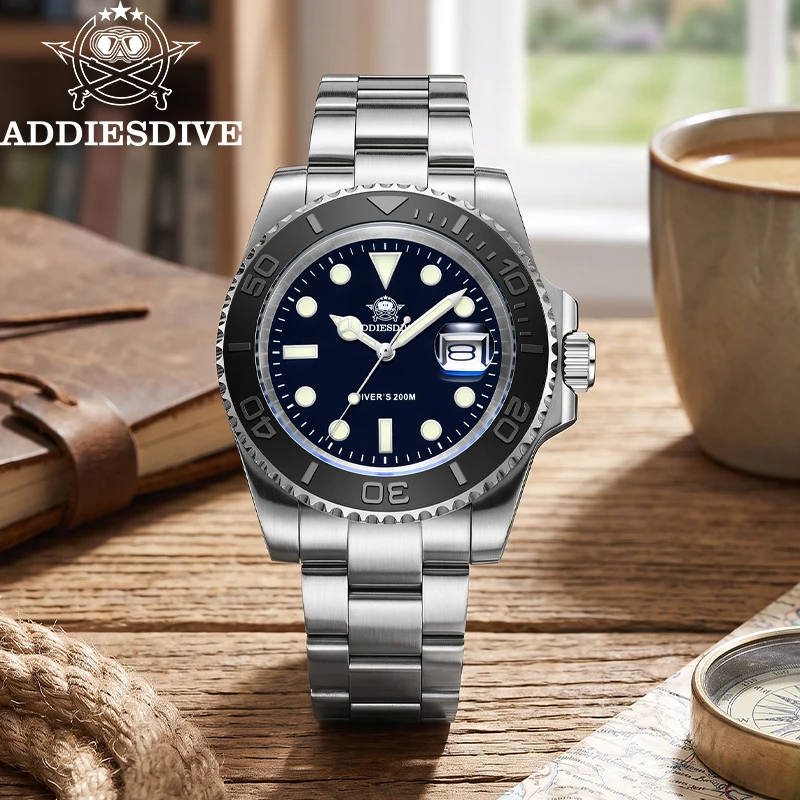 ADDIESDIVE ADDIESDIVE Men's Diving Quartz Watch 200m Waterproof Calendar Display  Super Luminous BGW9 Stainless Steel Bezel 41MM Analog Wristwatch - Aliexpress Deal