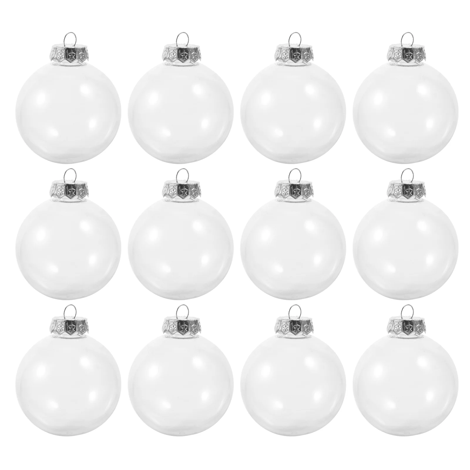 

Christmas Tree Ball Transparent Presents Fillable Stuffed Red Balls Finials Plastic Clear Capsules Decor