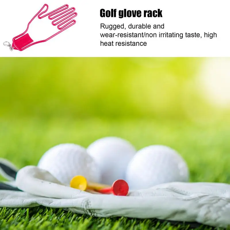 Портативный держатель для перчаток для гольфа, держатель для брелока, стойка для сушилки, растягивающая Спортивная зеркальная перчатка в форме руки для вратаря