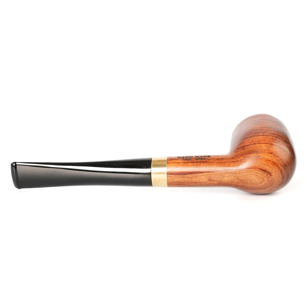 JIBILL handmade tobacco pipe,  straight handle billiard ball, 9mm pipe channel, solid wood pipe, acrylic pipe mouth, Father gift